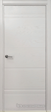 Дверь Краснодеревщик 778 с фурнитурой, натуральный шпон Эмаль светло-серая