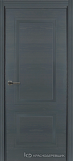 Дверь Краснодеревщик 772 с фурнитурой, натуральный шпон Эмаль серая