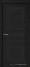 Дверь Краснодеревщик 773 с фурнитурой, натуральный шпон Эмаль черная