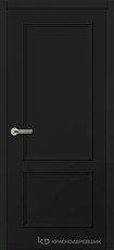 Дверь Краснодеревщик 792 с фурнитурой, MDF Эмаль черная