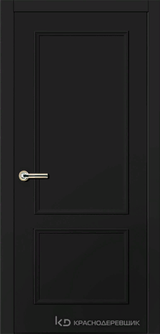 Дверь Краснодеревщик 79 2 с фурнитурой, Эмаль черная MDF