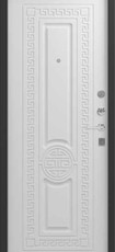 Дверь Зевс Z-5 Черный шелк Греция Софт белый 