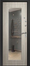 Дверь Ретвизан Аризона 222 с зеркалом Черный сатин  Филадельфия крем 