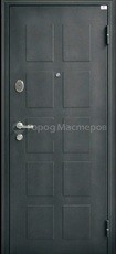 Дверь Город мастеров Обь модерн Черный металлик  Темный кипарис 