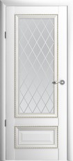 Дверь Albero Галерея Версаль 1 со стеклом Ромб Белый Винил
