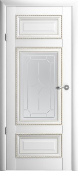 Дверь Albero Галерея Версаль 2 со стеклом Белый Винил
