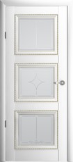 Дверь Albero Галерея Версаль 3 со стеклом Белый Винил