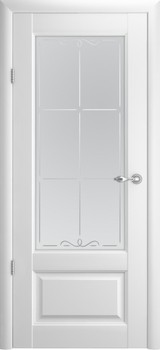 Дверь Albero Галерея Эрмитаж 1 со стеклом Белый Винил