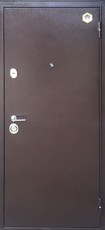 Дверь Бульдорс 24 Античная медь  Дуб шоколад F-3