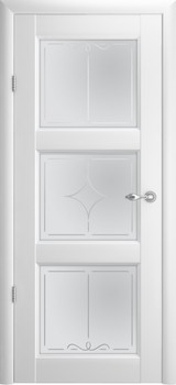 Дверь Albero Галерея Эрмитаж 3 со стеклом Белый Винил