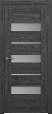 Дверь Albero Альянс Бостон со стеклом Мателюкс Черное дерево CPL