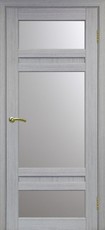 Дверь Optima Porte Парма 422 Остекление №21212 Мателюкс Дуб серый FL Экошпон