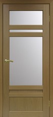 Дверь Optima Porte Парма 422 Остекление №22211 Мателюкс Орех классик NL Экошпон