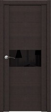 Дверь Uberture UniLine ПДОч 30019 остекленная Велюр шоко Экостайл
