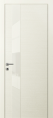 Остекленная межкомнатная дверь Волховец Avant 4035 ТМБ Лакобель Таеда Молочно-белый Эмаль
