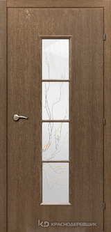 Дверь Краснодеревщик 50 66 (стекло лиана) с фурнитурой, Дуб риэль CPL