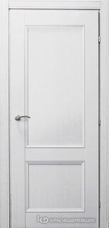 Дверь Краснодеревщик 33 23 с фурнитурой, Эмаль белая натуральный шпон