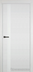 Дверь Краснодеревщик 701 (стекло белое) с фурнитурой, натуральный шпон Эмаль белая
