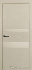 Дверь Краснодеревщик 703 (стекло белое) с фурнитурой, натуральный шпон Эмаль жемчужная