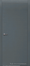Дверь Краснодеревщик 700 с фурнитурой, натуральный шпон Эмаль серая