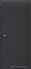 Дверь Краснодеревщик 700 с фурнитурой, натуральный шпон Эмаль черная