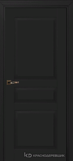 Дверь Краснодеревщик 733 с фурнитурой, MDF Эмаль черная