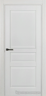 Дверь Краснодеревщик 74 3 с фурнитурой, Эмаль белая натуральный шпон