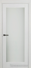 Дверь Краснодеревщик 749 (со стеклом) с фурнитурой, натуральный шпон Эмаль белая