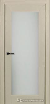 Дверь Краснодеревщик 74 9 (со стеклом) с фурнитурой, Эмаль жемчужная натуральный шпон