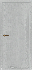 Дверь Краснодеревщик 740 с фурнитурой, натуральный шпон Эмаль светло-серая