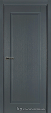 Дверь Краснодеревщик 741 с фурнитурой, натуральный шпон Эмаль серая