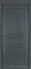 Дверь Краснодеревщик 743 с фурнитурой, натуральный шпон Эмаль серая