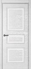 Дверь Краснодеревщик 773 с фурнитурой, натуральный шпон Эмаль белая